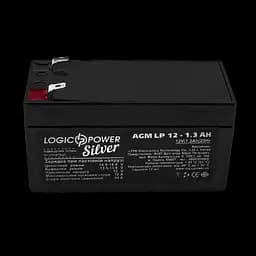 Акумулятор AGM LP 12V - 1.3 Ah Silver - мініатюра 2