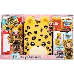 Ігровий набір з лялькою NA! NA! NA! Surprise 3 в 1 Рюкзачок-Спальня Дженнел Ягуар (575696)
