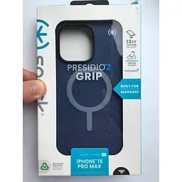 Оригінальний протиударний чохол Speck Presidio2 Grip MagSafe для Iphone 15 Pro Max (6.7") Coastal Blue 150575-3206 - мініатюра 3