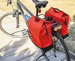 Велосипедна сумка Crivit Sports на багажник із дощовиком 18L Сrivit червона sum0028923 - мініатюра 5
