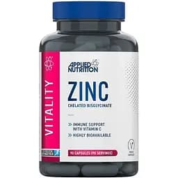 Цинк з вітаміном С Applied Nutrition Zinc, 90 капсул для підтримки шкіри та імунної системи