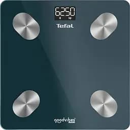 Ваги підлогові Tefal Goodvibes Life Bluetooth 180 кг AAAx3 в комплекті скло чорні