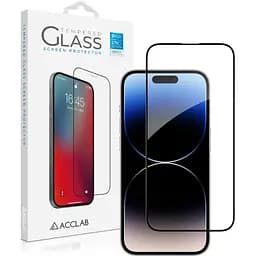 Стекло защитное ACCLAB Full Glue ESD Apple iPhone 14 Pro Black (1283126542046)