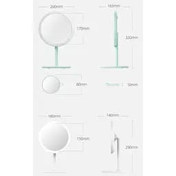 Дзеркало для макіяжу DOCO Daylight Mirror White HZJ001 [70054] - мініатюра 2