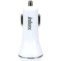 Автомобільний зарядний пристрій INKAX CD-12 Car charger + Type-C cable 2USB 2.1A White - мініатюра 3