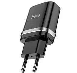 Адаптер питания зарядное HOCO Ardent single port charger N1 1USB 12 W (Safety Certified) черное
