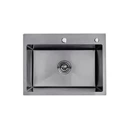 Кухонная мойка Kroner KRP Schwarze - 5843HM ​​PVD (3,0/1,0 мм) CV022794, Черный