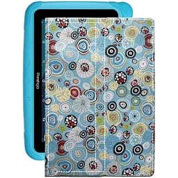 Чехол StatusCASE из экокожи для планшета Prestigio SmartKids 3197 Круги-цветные