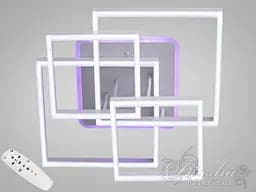 Світлодіодна люстра Diasha з кольоровою підсвіткою 7001 WH LED 3color dimmer