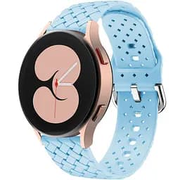 Ремінець для Samsung Galaxy Watch 4 Classic 46mm - блакитний ширина кріплення 20мм силікон Watchbands Twist (W30-0WB87751991)