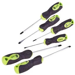 Набір викруток ударних Alloid хрест/шліц 6 шт. (NO-6KN)