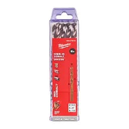 Свердло по металу HSS-Co MILWAUKEE DIN338, діаметр 10,0х133х87мм, (5шт), пластикова коробка