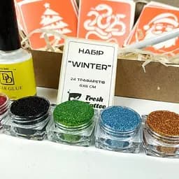 Набір для біо-тату Зима 2025 - гліттер set-winter-glitter-2025 - мініатюра 2