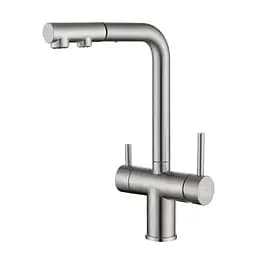 Змішувач для кухні з висувним виливом та підключенням до фільтра Nett FWS-33 Нержавіюча сталь