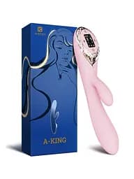Вібратор-кролик з надувною головкою Kistoy A-King Satisfyer SO4955 92432