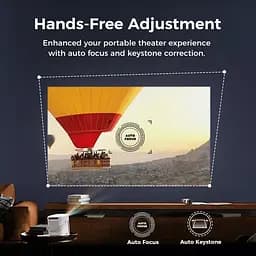 Проектор Vankyo H300A Full HD 220 ANSI Lm 1000:1 16:9/4:3 HDMI Android 9.0 Wifi 6 білий (WPY028) - мініатюра 4