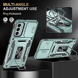 Ударостійкий чохол Camshield Army Ring для Samsung Galaxy A14 4G/5G Зелений / Light Green - мініатюра 5