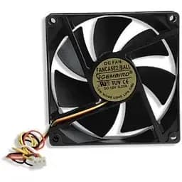 Вентилятор 92 мм Gembird Fancase2/BALL чорний 92x92x25 мм 2800 rpm 22.8 дБ(А) 3-pin кульковий підшипник