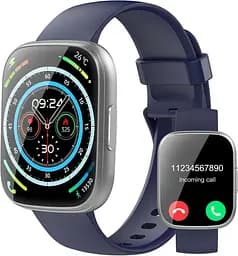 Розумний годинник Puqo для чоловіків і жінок, відповіді/дверей, 1,95-дюймовий фітнес-годинник з монітором швидкості