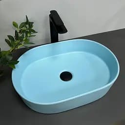 Умивальник VBI Verona 50 blue matt накладний VBI-011321, Синий