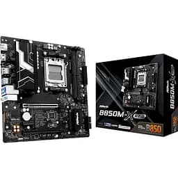 Материнська плата ASRock AM5 B850M-X R2.0, B850, 2xDDR5, Int.Video (CPU), 4xSATA3, 2xM.2, 1xPCI-E 5.0 x16, 1xPCI-E 4.0 x16, 1xPCI-E 4.0 x1, ALC897, RTL8125BG, 7xUSB 3.2 / 6xUSB 2.0, HDMI/DP, MicroATX - мініатюра 2