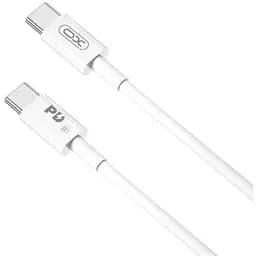 Дата кабель USB-C to USB-C 2.0m 100W white XO (CB-Q100-2CC)