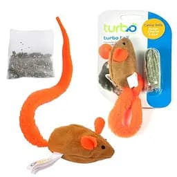 Coastal Turbo Tail Mouse Catnip Турбо интерактивная игрушка для котов оранжевый Хвост