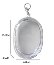 Брелок сумочка Прозорий Білий Keychain Transparent White 10.5 х 6.5 см - мініатюра 2