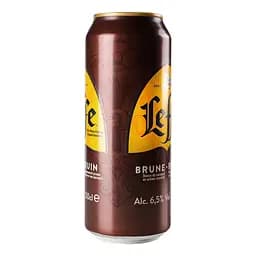 Пиво Leffe Brune, темне, 6,5%, з/б, 0,5 л (478576) - мініатюра 3