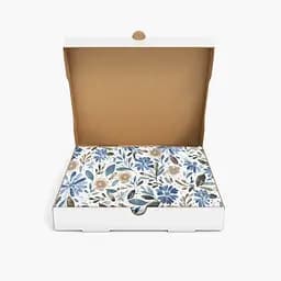 Бортики в дитяче ліжечко Cosas California Flowers 30 х 120 см (WeltBed_FlowersWashBlueWhite_30x120) - мініатюра 3