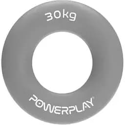 Еспандер кістьовий PowerPlay силіконовий PP-4324 Hand Grip Ring X-Hard 30 кг Сірий (PP_4324_30kg)