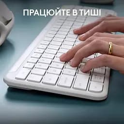 Клавiатура бездротова Logitech Signature Slim K950 US OffWhite USB (920-012466) - мініатюра 6