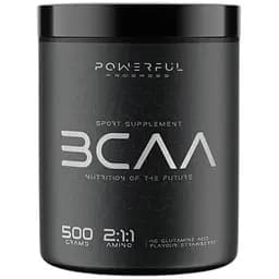 Аминокислота Powerful Progress BCAA 2:1:1 500 грамм Клубника