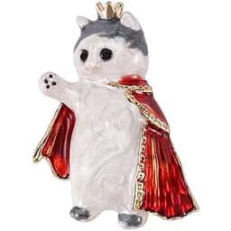 Брошь Кот король (494693255)