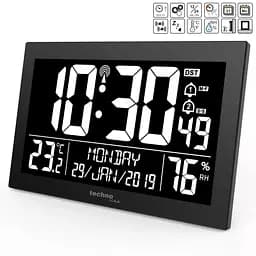 Настінний годинник Technoline WS8017 Black (WS8017) - мініатюра 3