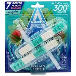 Блоки для чищення унітазів Astonish Foam & Fresh з ароматом евкаліпта 2 шт.