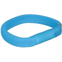 Нашийник Trixie силиконовий світловий USB Flash M-L 50 см x 30 мм (синій)