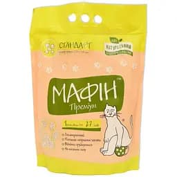 Бентонітовий наповнювач для котячого туалету Мафін Преміум Стандарт 4 кг