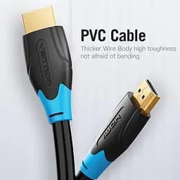 Кабель HDMI M - M, 15.0 м, V2.0, 4K/HD 60Гц, PVC type, чорний, Vention - мініатюра 4