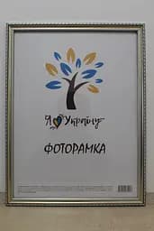 Фоторамка 30х42, срібна з коричневим обрамленням, 1715-469-3, СКЛО + ДВП                                                                                                                                                                                                                                                                                                                                                                                                     