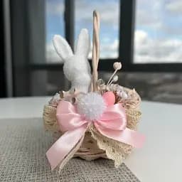 Пасхальная корзина 10х10х15 см. hand-made MIS LT 1
