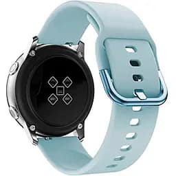 Силіконовий ремінець One Watchbands Samsung Galaxy Watch 4 Classic 42mm - блакитний розмір L ширина кріплення 20мм (WB00S4ONE5442)