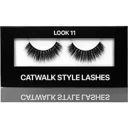 Накладні стрічкові вії Kodi Professional Catwalk style Look 11 на чорній основі-полосці в картонній коробці чорні