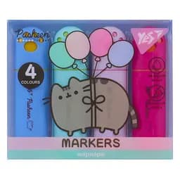 Маркер текстовый Yes Pusheen в наборе 4 шт. (391106)