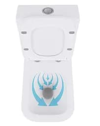 Унітаз підлоговий Qtap Crow Eco Rimless з сидінням Slim Duroplast/ Soft-close/ Quick Release QTCRO27W48750 - мініатюра 6