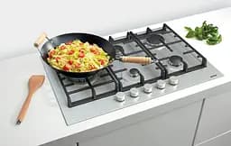Варильна поверхня газова Gorenje 60 см чугун конфорка Wok нержавіюча сталь - мініатюра 9