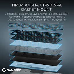 Клавіатура бездротова GamePro Asgard Yord Keychron Super Red Switch White (MK266WH) - мініатюра 10