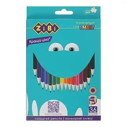 Карандаши цветные 36 цветов, SMART LINE ZB.2429 ZiBi (4823078997807)