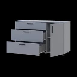 Комод Doros Торн Сірий 3Ш/1Д 135х51.6х80 (41510183)