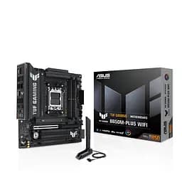 Материнська плата Asus TUF GAMING B850M-PLUS WIFI7 sAM5 B850 4xDDR5 M.2 HDMI DP Wi-Fi BT mATX - мініатюра 9